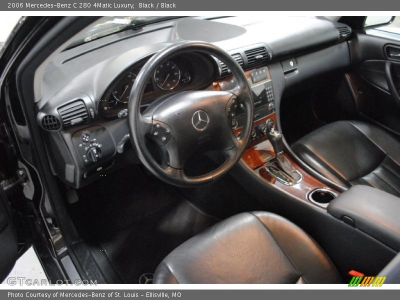 Black / Black 2006 Mercedes-Benz C 280 4Matic Luxury