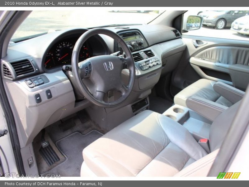 Alabaster Silver Metallic / Gray 2010 Honda Odyssey EX-L