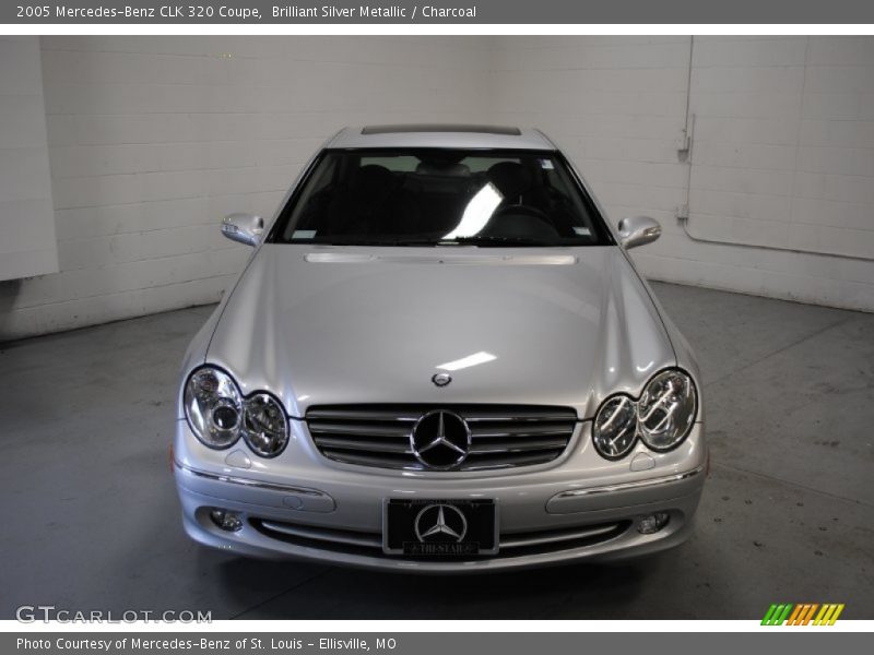 Brilliant Silver Metallic / Charcoal 2005 Mercedes-Benz CLK 320 Coupe