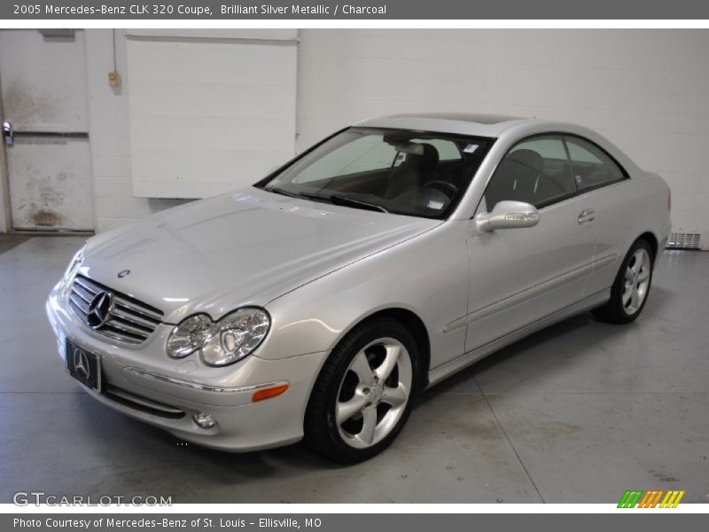 Brilliant Silver Metallic / Charcoal 2005 Mercedes-Benz CLK 320 Coupe