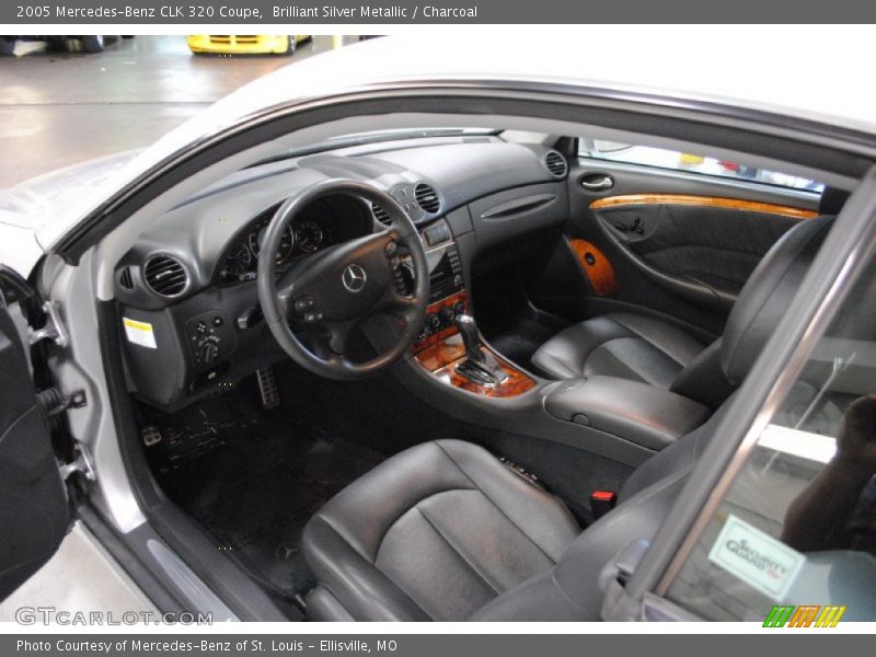 Brilliant Silver Metallic / Charcoal 2005 Mercedes-Benz CLK 320 Coupe