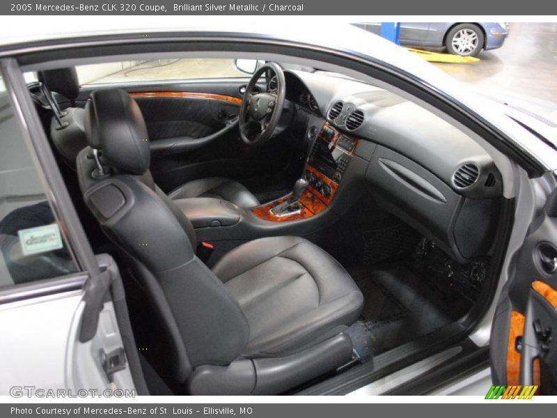 Brilliant Silver Metallic / Charcoal 2005 Mercedes-Benz CLK 320 Coupe