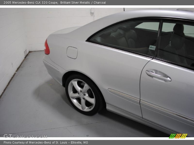 Brilliant Silver Metallic / Charcoal 2005 Mercedes-Benz CLK 320 Coupe