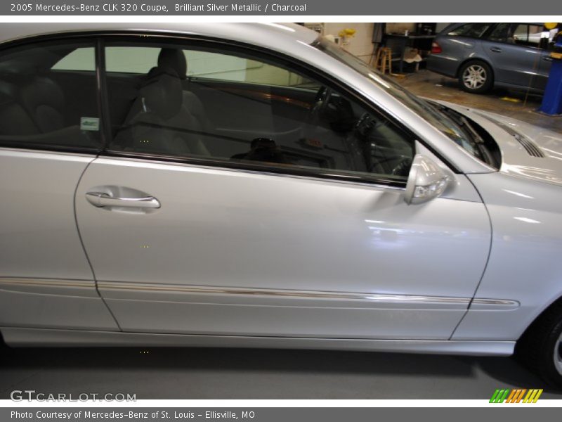 Brilliant Silver Metallic / Charcoal 2005 Mercedes-Benz CLK 320 Coupe