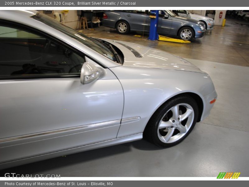 Brilliant Silver Metallic / Charcoal 2005 Mercedes-Benz CLK 320 Coupe