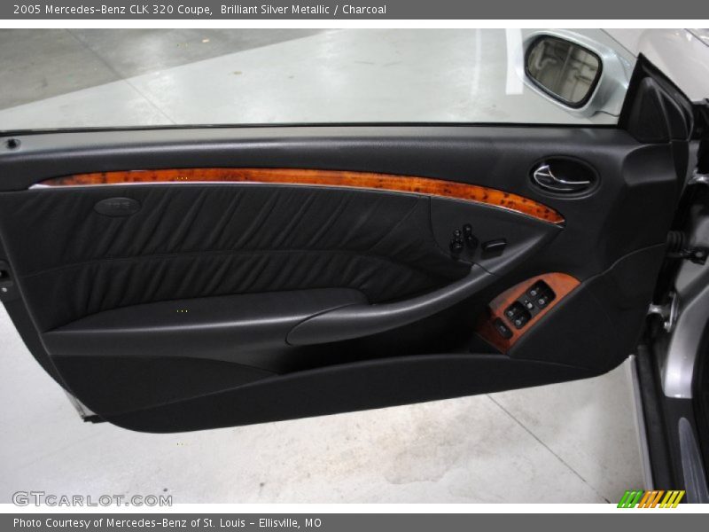 Brilliant Silver Metallic / Charcoal 2005 Mercedes-Benz CLK 320 Coupe