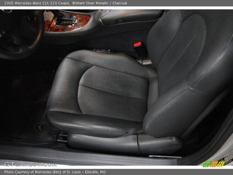 Brilliant Silver Metallic / Charcoal 2005 Mercedes-Benz CLK 320 Coupe