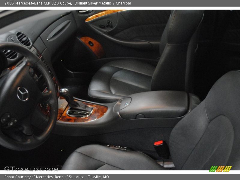 Brilliant Silver Metallic / Charcoal 2005 Mercedes-Benz CLK 320 Coupe