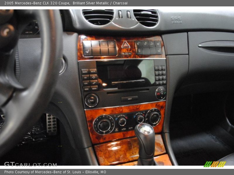 Brilliant Silver Metallic / Charcoal 2005 Mercedes-Benz CLK 320 Coupe
