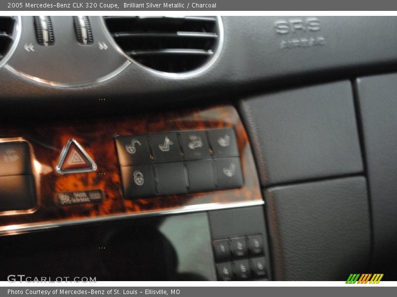 Brilliant Silver Metallic / Charcoal 2005 Mercedes-Benz CLK 320 Coupe