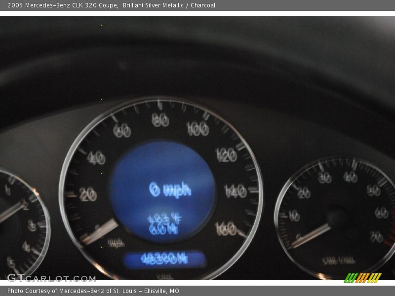 Brilliant Silver Metallic / Charcoal 2005 Mercedes-Benz CLK 320 Coupe