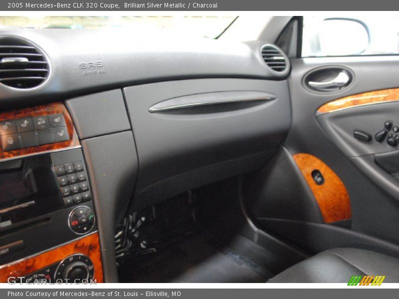 Brilliant Silver Metallic / Charcoal 2005 Mercedes-Benz CLK 320 Coupe