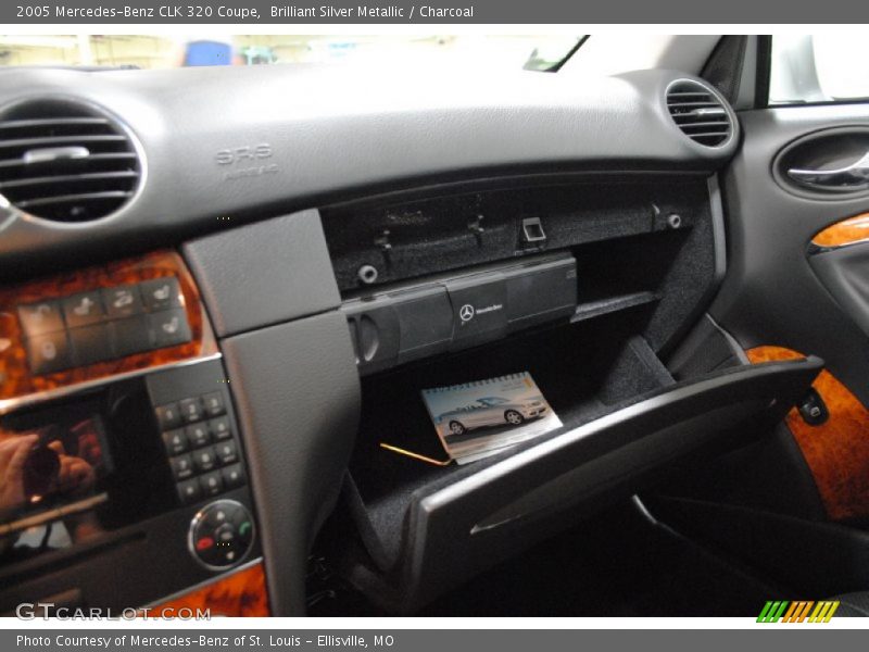 Brilliant Silver Metallic / Charcoal 2005 Mercedes-Benz CLK 320 Coupe