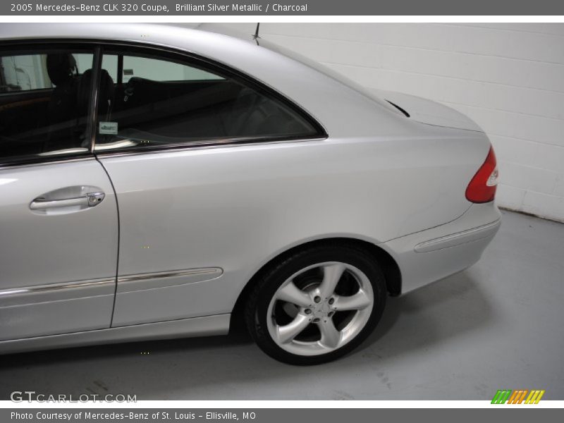 Brilliant Silver Metallic / Charcoal 2005 Mercedes-Benz CLK 320 Coupe
