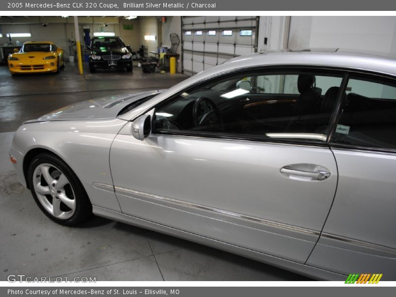 Brilliant Silver Metallic / Charcoal 2005 Mercedes-Benz CLK 320 Coupe