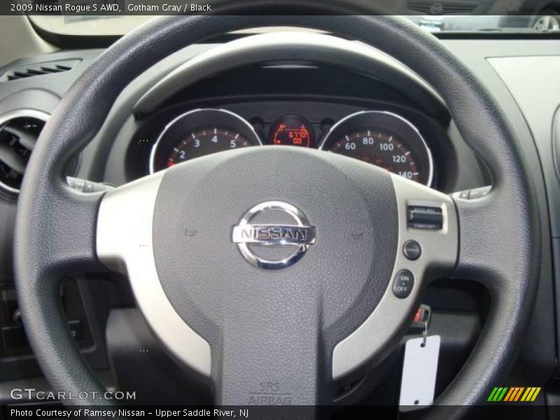 Gotham Gray / Black 2009 Nissan Rogue S AWD