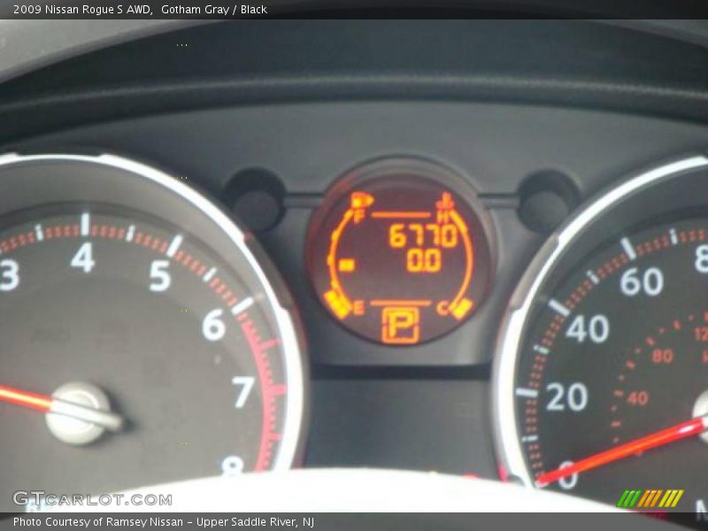 Gotham Gray / Black 2009 Nissan Rogue S AWD