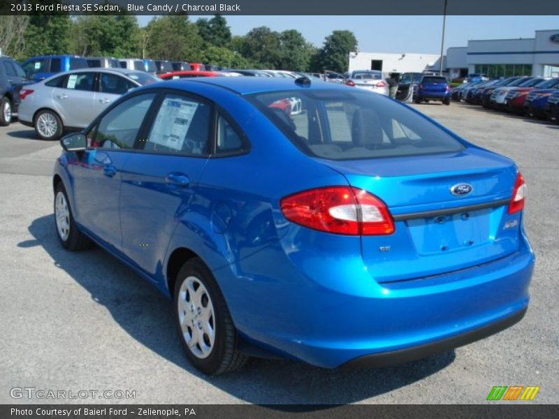 Blue Candy / Charcoal Black 2013 Ford Fiesta SE Sedan