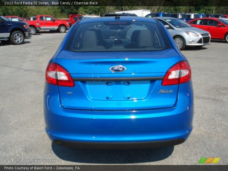 Blue Candy / Charcoal Black 2013 Ford Fiesta SE Sedan