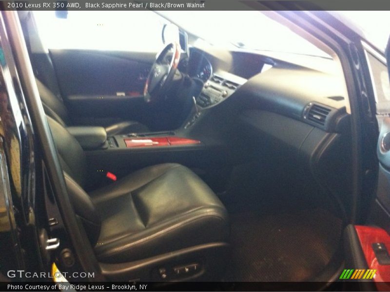 Black Sapphire Pearl / Black/Brown Walnut 2010 Lexus RX 350 AWD