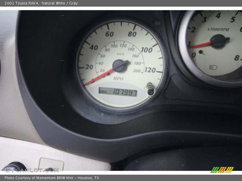 Natural White / Gray 2001 Toyota RAV4
