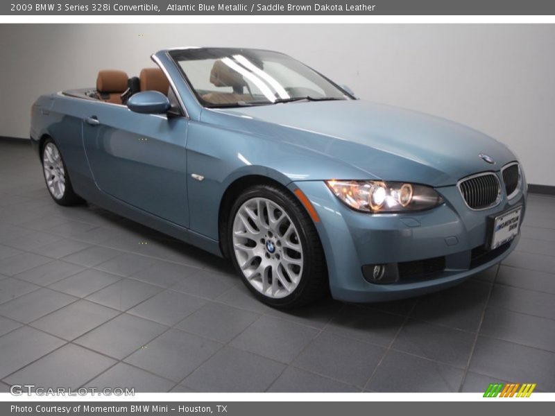 Atlantic Blue Metallic / Saddle Brown Dakota Leather 2009 BMW 3 Series 328i Convertible