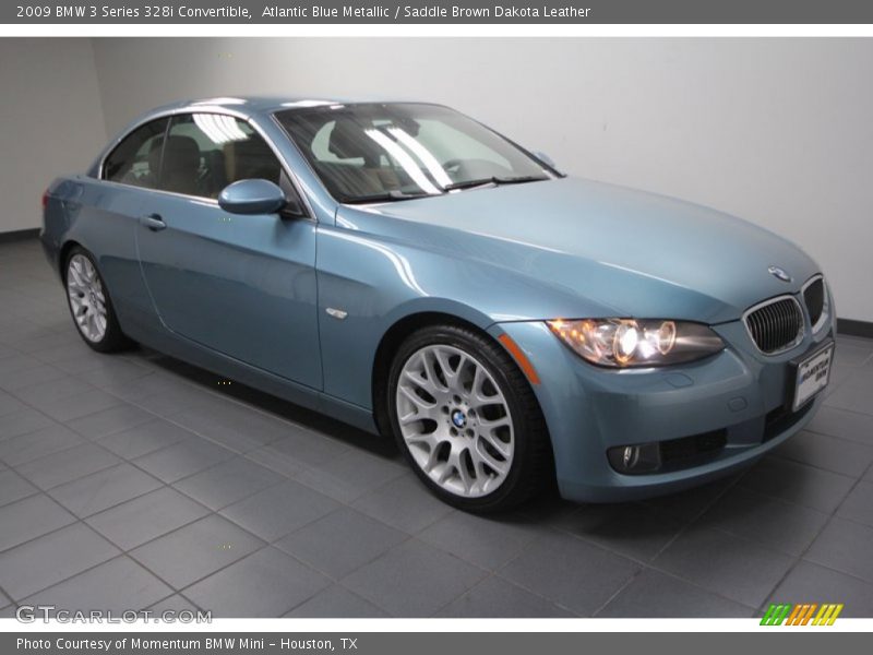 Atlantic Blue Metallic / Saddle Brown Dakota Leather 2009 BMW 3 Series 328i Convertible