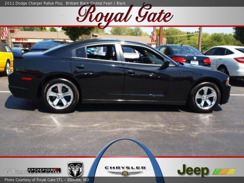 Brilliant Black Crystal Pearl / Black 2011 Dodge Charger Rallye Plus