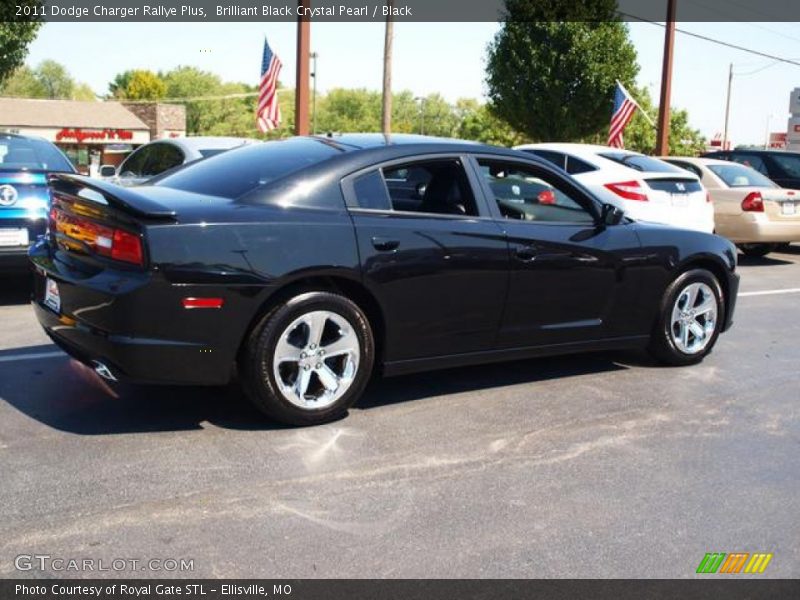 Brilliant Black Crystal Pearl / Black 2011 Dodge Charger Rallye Plus