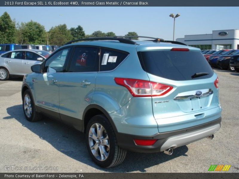 Frosted Glass Metallic / Charcoal Black 2013 Ford Escape SEL 1.6L EcoBoost 4WD
