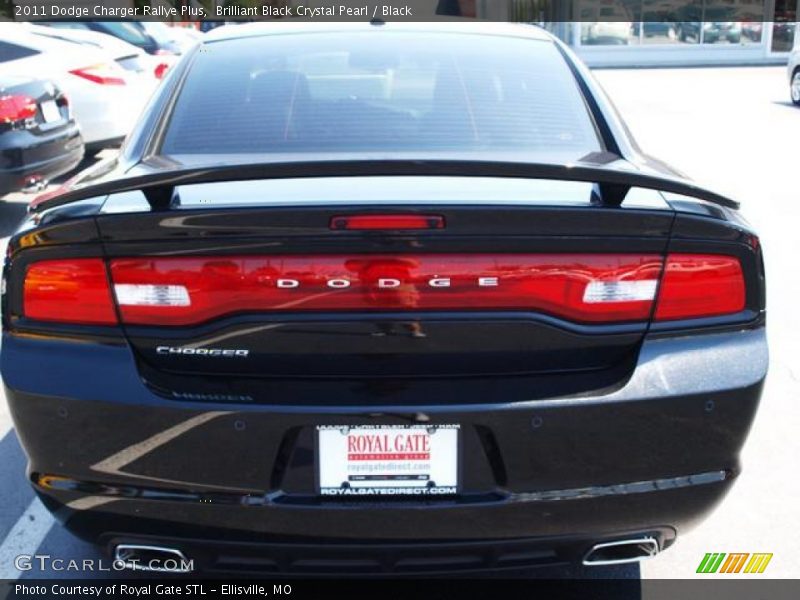 Brilliant Black Crystal Pearl / Black 2011 Dodge Charger Rallye Plus