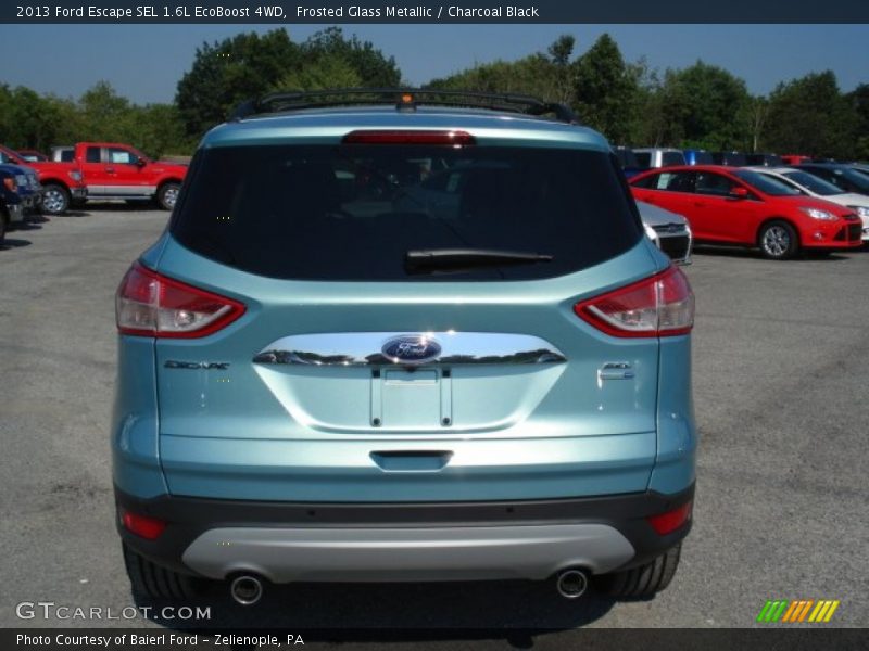 Frosted Glass Metallic / Charcoal Black 2013 Ford Escape SEL 1.6L EcoBoost 4WD