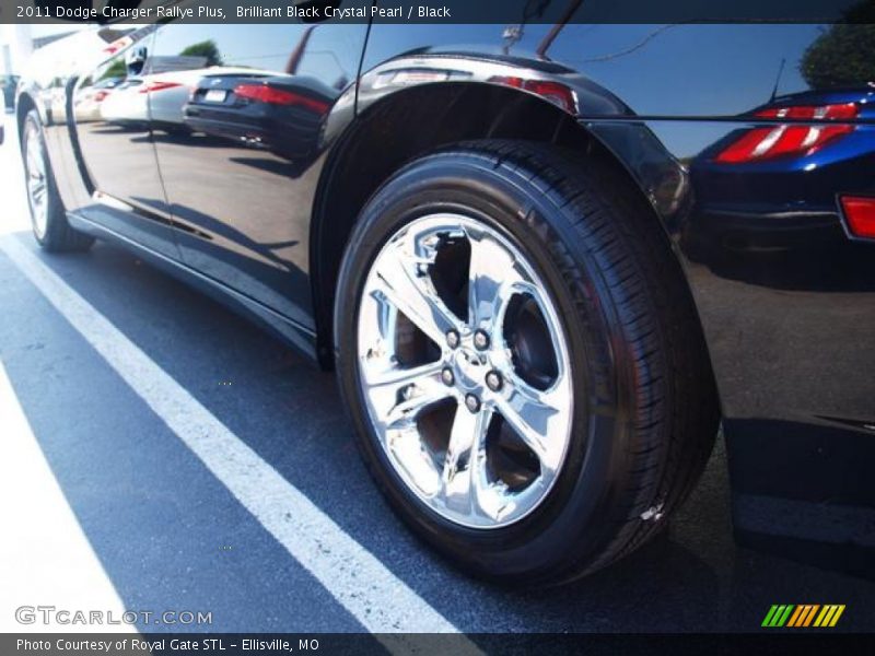 Brilliant Black Crystal Pearl / Black 2011 Dodge Charger Rallye Plus