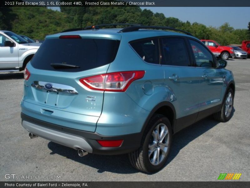 Frosted Glass Metallic / Charcoal Black 2013 Ford Escape SEL 1.6L EcoBoost 4WD