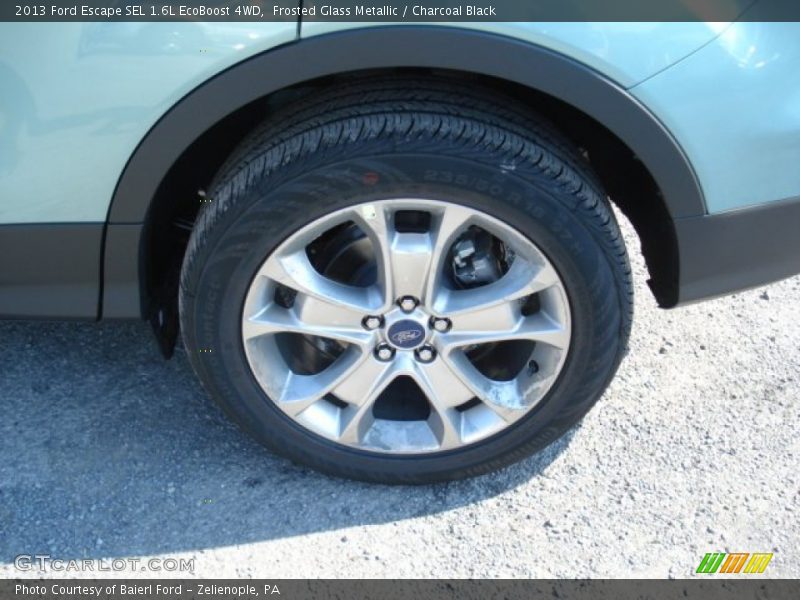 Frosted Glass Metallic / Charcoal Black 2013 Ford Escape SEL 1.6L EcoBoost 4WD