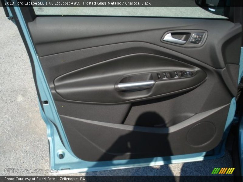 Frosted Glass Metallic / Charcoal Black 2013 Ford Escape SEL 1.6L EcoBoost 4WD