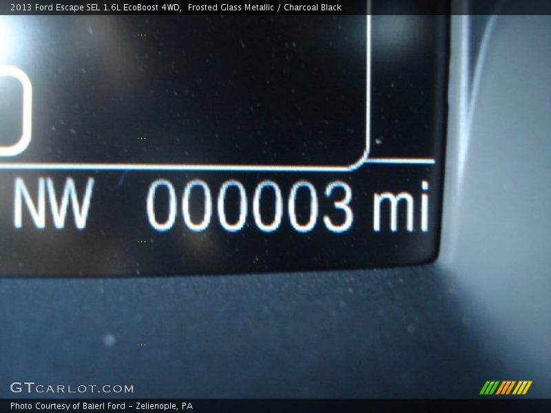 Frosted Glass Metallic / Charcoal Black 2013 Ford Escape SEL 1.6L EcoBoost 4WD