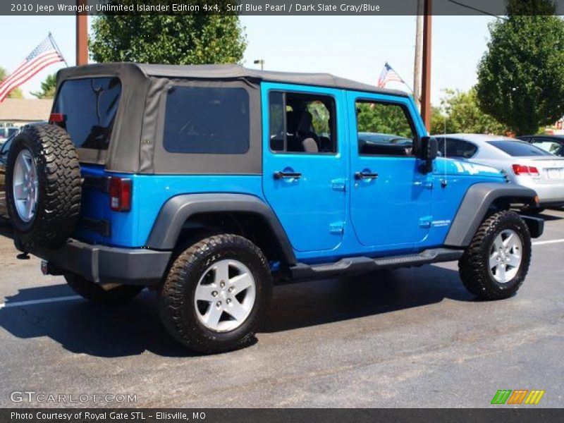 Surf Blue Pearl / Dark Slate Gray/Blue 2010 Jeep Wrangler Unlimited Islander Edition 4x4