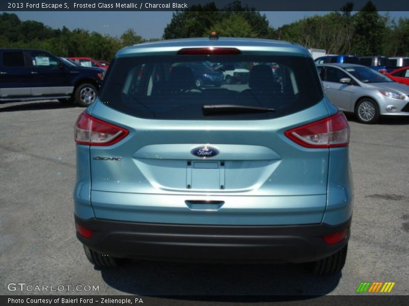 Frosted Glass Metallic / Charcoal Black 2013 Ford Escape S