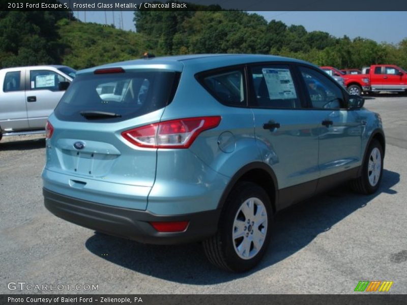 Frosted Glass Metallic / Charcoal Black 2013 Ford Escape S