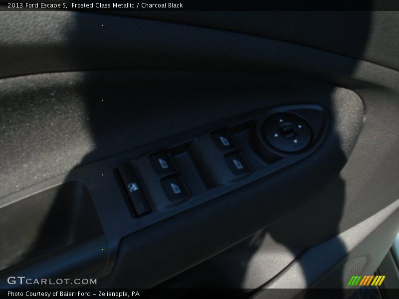 Frosted Glass Metallic / Charcoal Black 2013 Ford Escape S