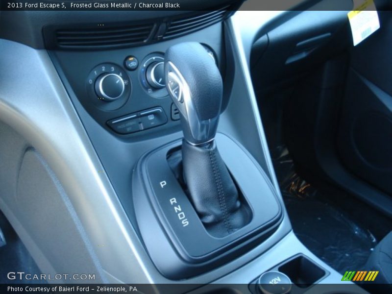 Frosted Glass Metallic / Charcoal Black 2013 Ford Escape S