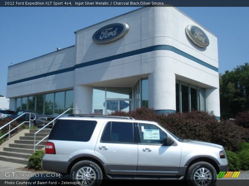 Ingot Silver Metallic / Charcoal Black/Silver Smoke 2012 Ford Expedition XLT Sport 4x4