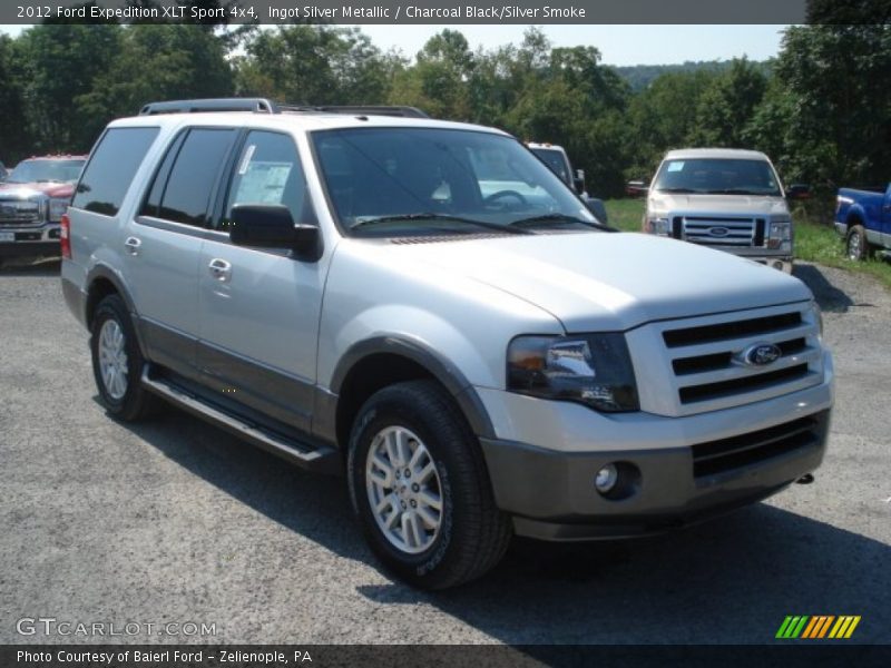 Ingot Silver Metallic / Charcoal Black/Silver Smoke 2012 Ford Expedition XLT Sport 4x4