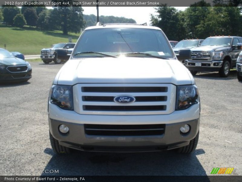 Ingot Silver Metallic / Charcoal Black/Silver Smoke 2012 Ford Expedition XLT Sport 4x4