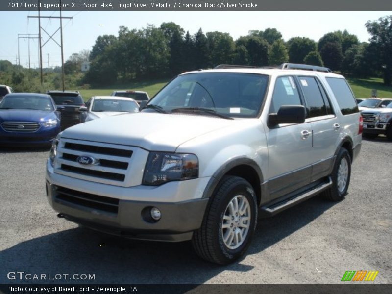 Ingot Silver Metallic / Charcoal Black/Silver Smoke 2012 Ford Expedition XLT Sport 4x4