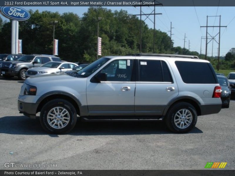 Ingot Silver Metallic / Charcoal Black/Silver Smoke 2012 Ford Expedition XLT Sport 4x4