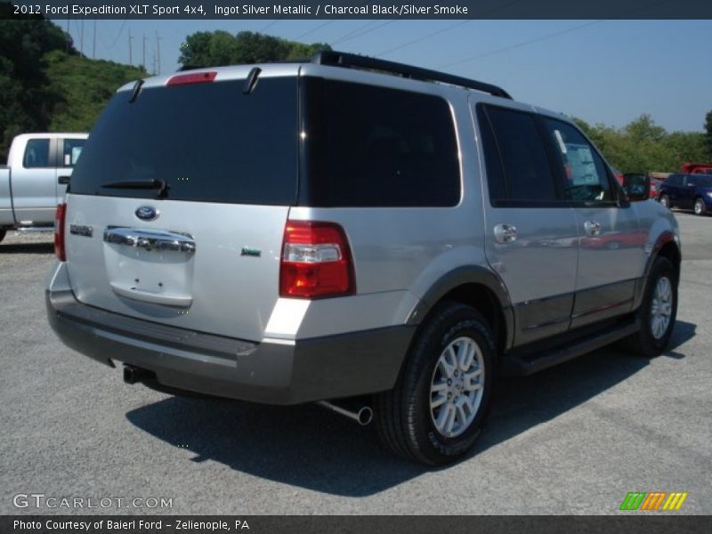 Ingot Silver Metallic / Charcoal Black/Silver Smoke 2012 Ford Expedition XLT Sport 4x4