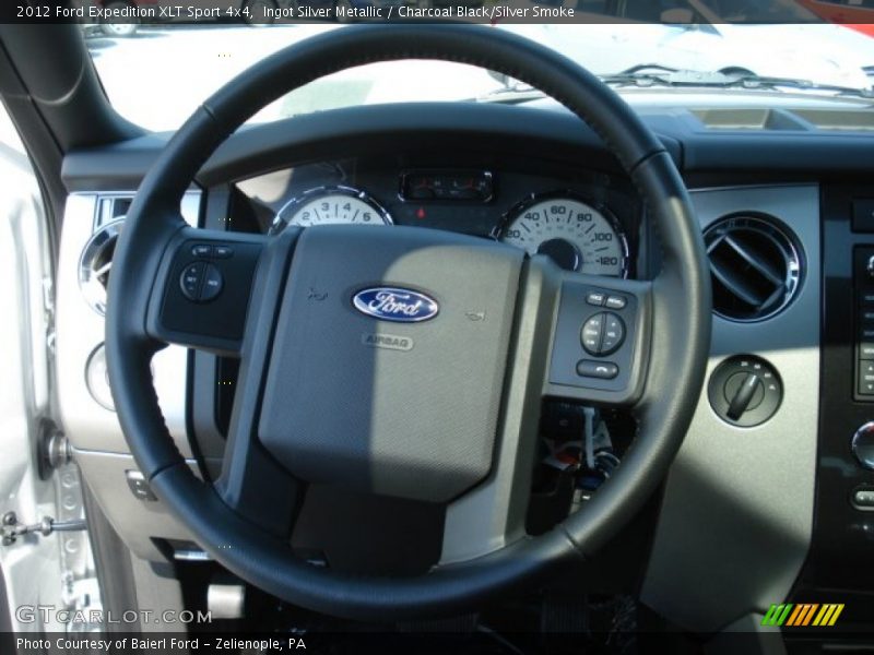 Ingot Silver Metallic / Charcoal Black/Silver Smoke 2012 Ford Expedition XLT Sport 4x4