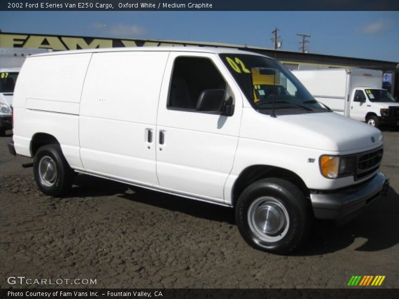 Oxford White / Medium Graphite 2002 Ford E Series Van E250 Cargo